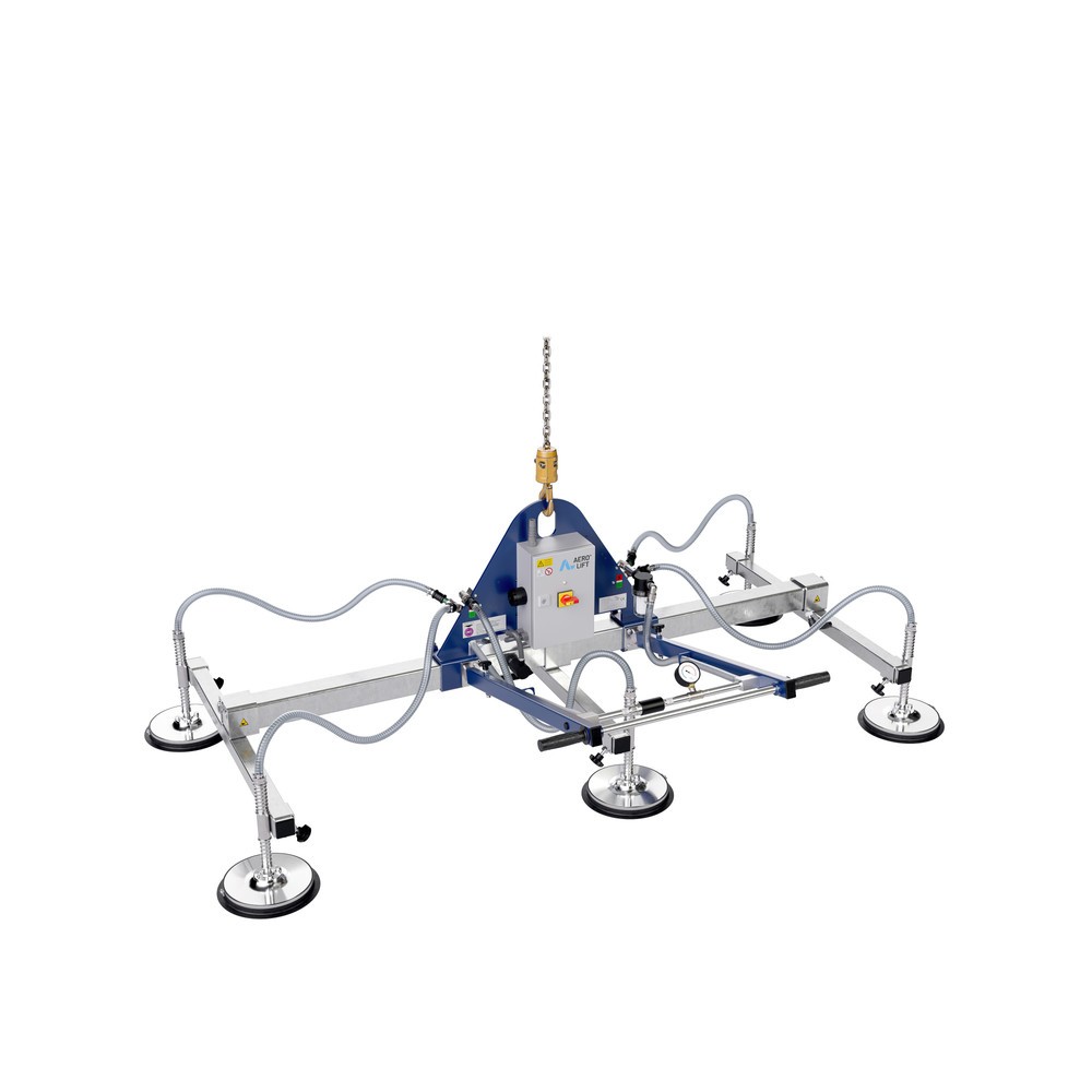 AERO-LIFT® Vakuumheber, mit 6 Saugplatten, Tragkraft 1.500 kg