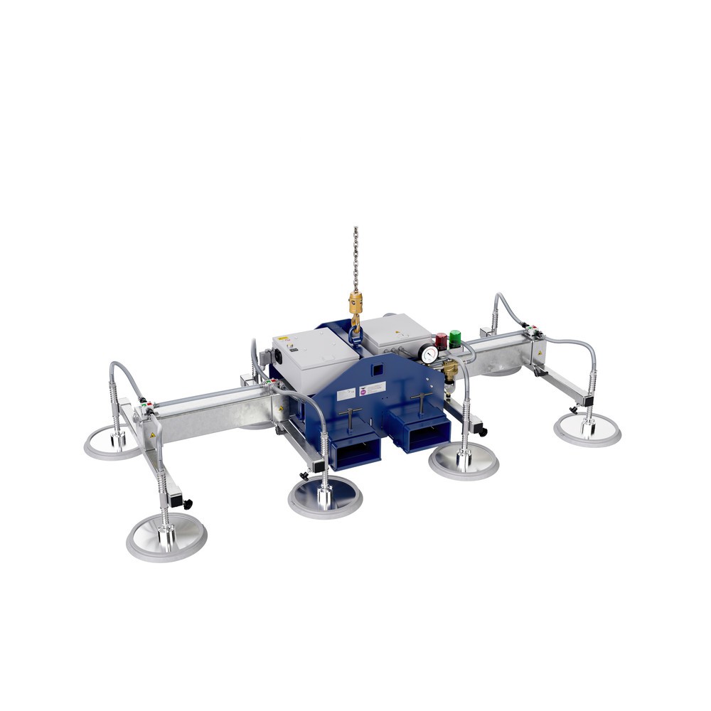 AERO-LIFT® Vakuumheber AERO-SELECT, mit 4 Saugplatte, Tragkraft 400 kg, Traversenlänge 2.000 mm