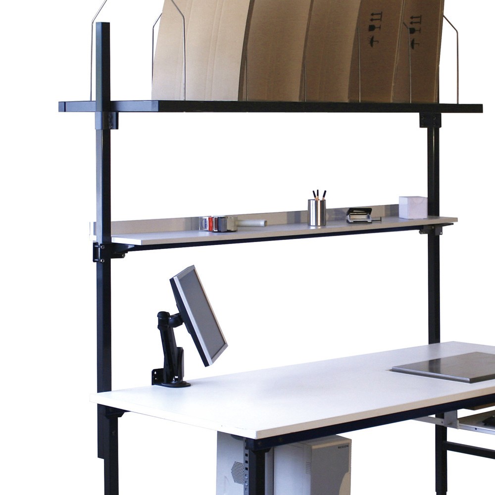 Holme für DAHMEN Packtische, HxBxT 1.500 x 40 x 40 mm, 1.240 mm über der Tischplatte, 2 Holme