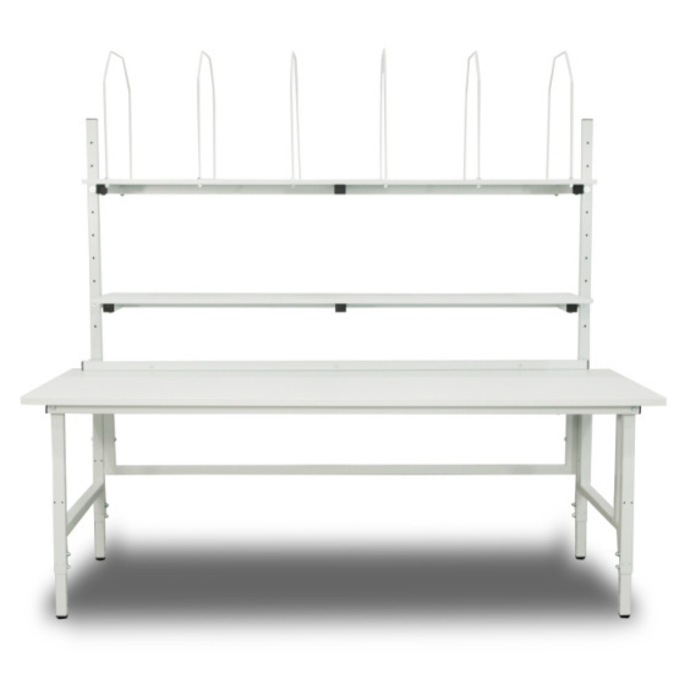 DAHMEN Manuell höhenverstellbarer Packtisch Classic, einseitig, Komplett-Set, HxBxT 700-950 x 1.600 x 900 mm