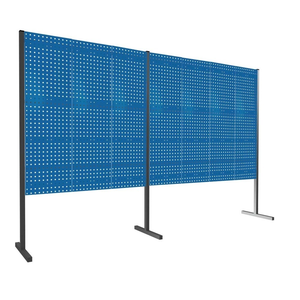 Kappes RasterPlan 7 Lochplatten, Doppelfeld 180°, H 1.500 mm, enzianblau