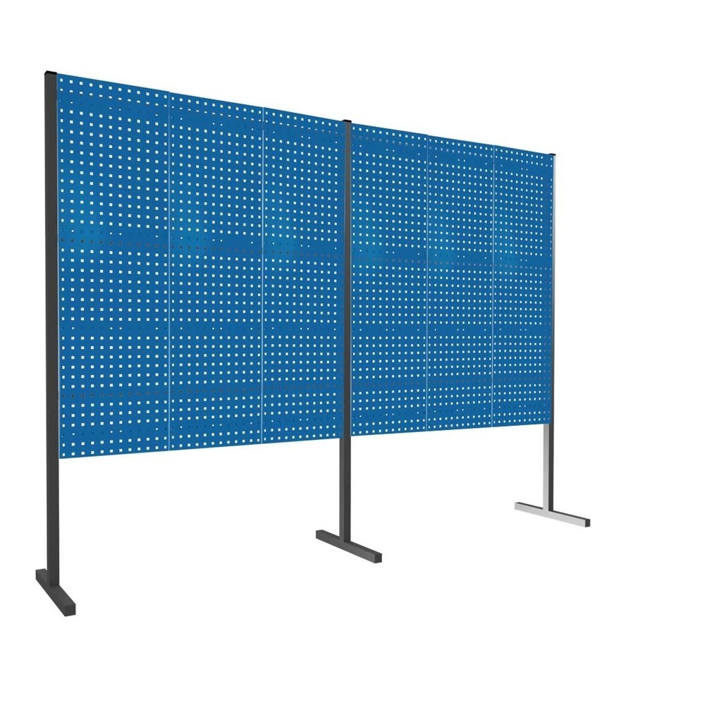Kappes RasterPlan 6 Lochplatten, Doppelfeld 180°, H 1.500 mm, enzianblau