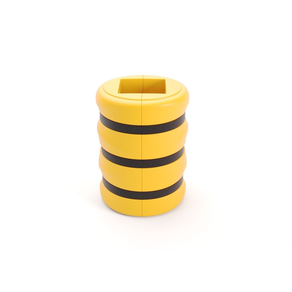 BOPLAN® Säulen-Anfahrschutz Flex Impact® KP Protector, Höhe 1.100 mm, für Säulenmasse (BxT) 400 x 400 mm, gelb