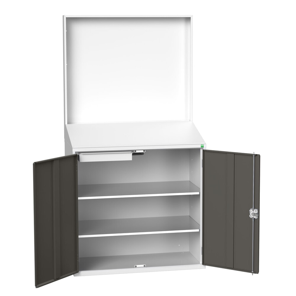 bott verso Economy Pult mit glatter Rückwand, mit 2 Fachböden, 1 Schublade, BxTxH: 1050 x550 x 2000 mm