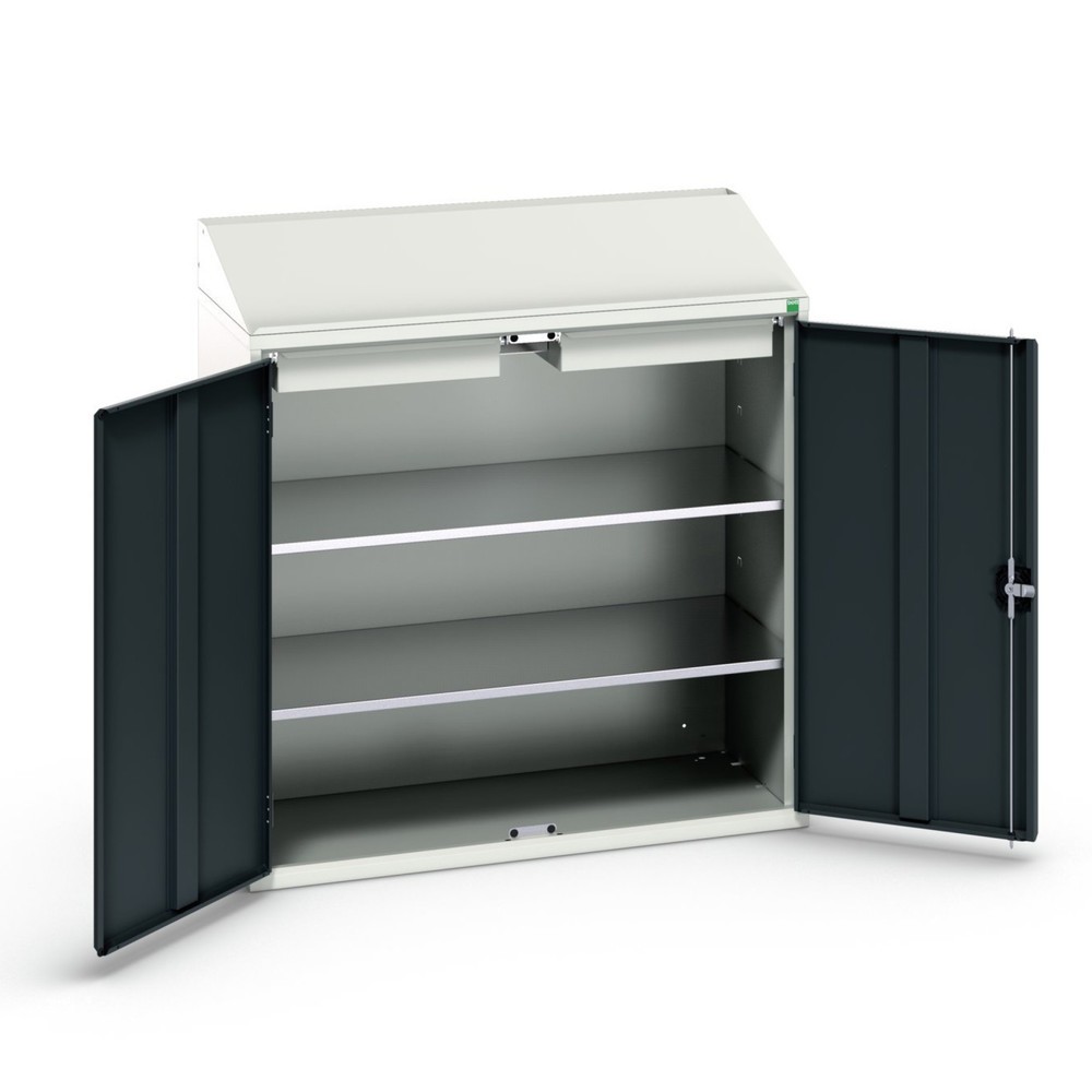 bott verso Economy Pult, mit 2 Fachböden und 2 Schubladen, BxTxH: 1050 x 550 x 1130 mm