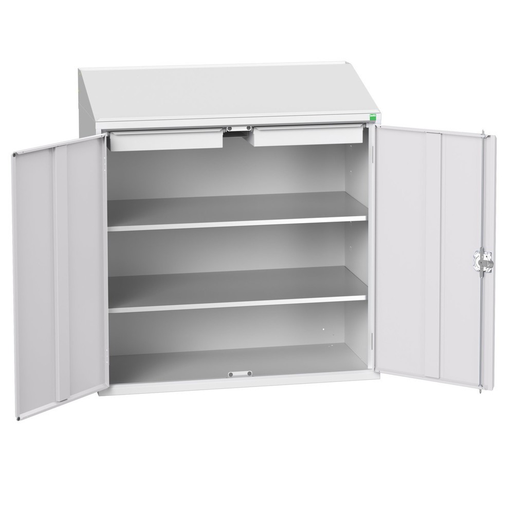 bott verso Economy Pult, mit 2 Fachböden und 2 Schubladen, BxTxH: 1050 x 550 x 1130 mm