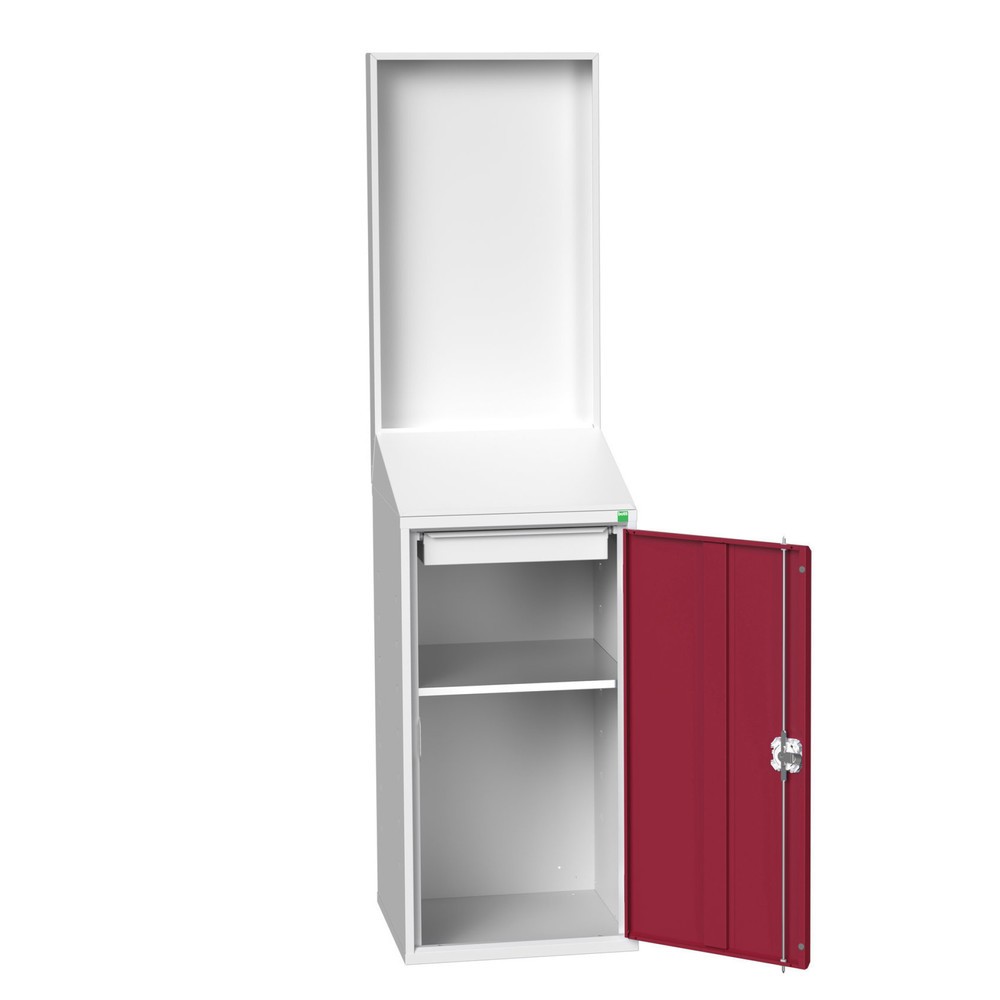 bott verso Economy Pult mit glatter Rückwand, mit 1 Fachboden, 1 Schublade, BxTxH: 525 x 550 x 2000 mm