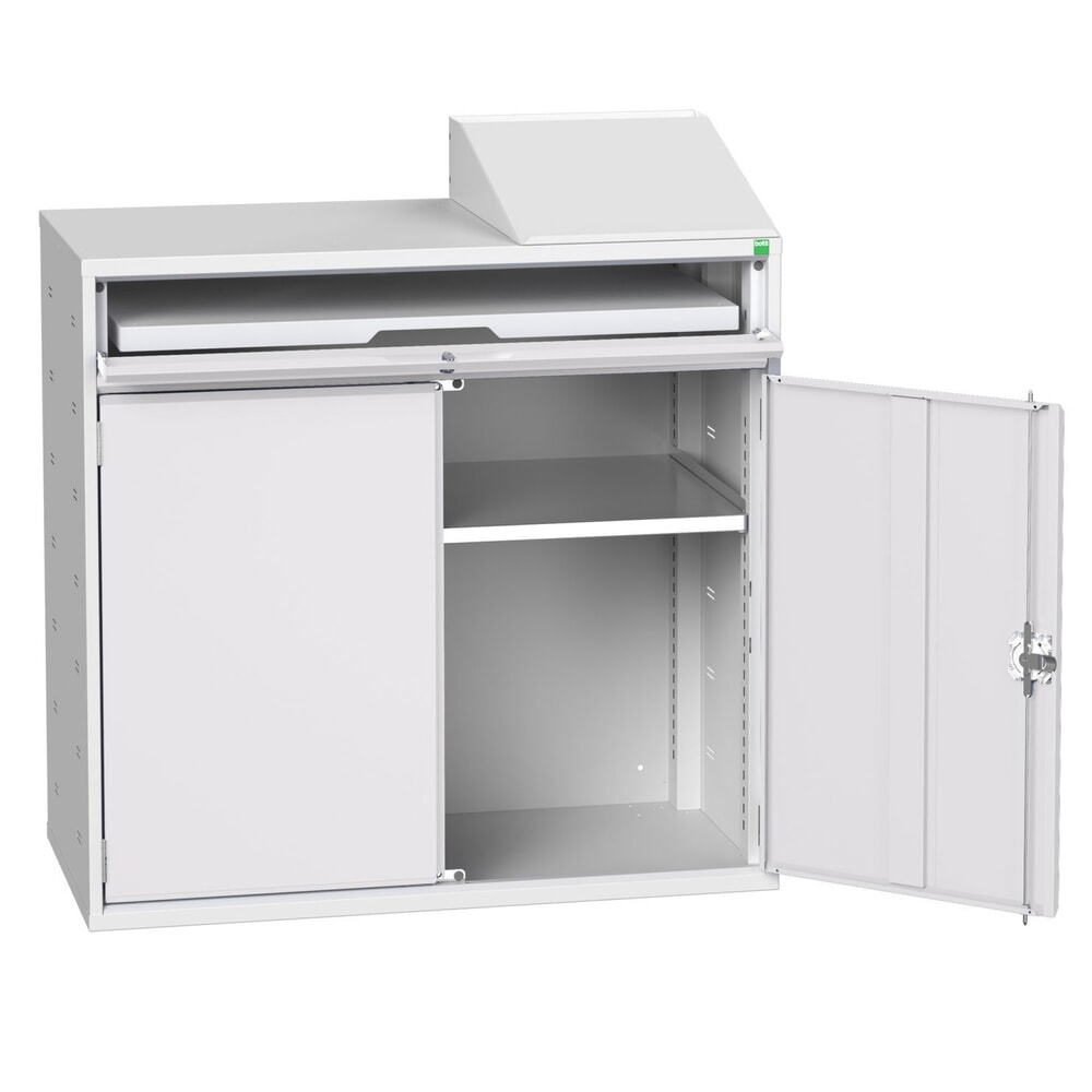 bott verso Computerschrank, mit 1 Fachboden und 1 Tablar, BxTxH: 1050 x 550 x 1130 mm