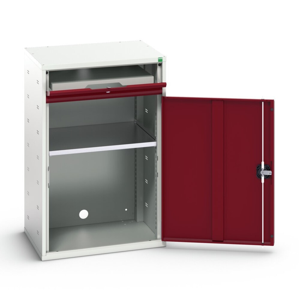 bott verso Computerschrank, mit 1 Fachboden und 1 Tablar, BxTxH: 650 x 550 x 1000 mm