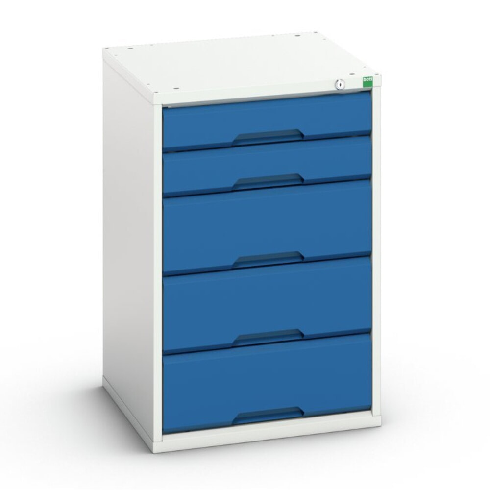 bott verso Schubladenschrank, mit 5 Schubladen, BxTxH: 525 x 550 x 800 mm