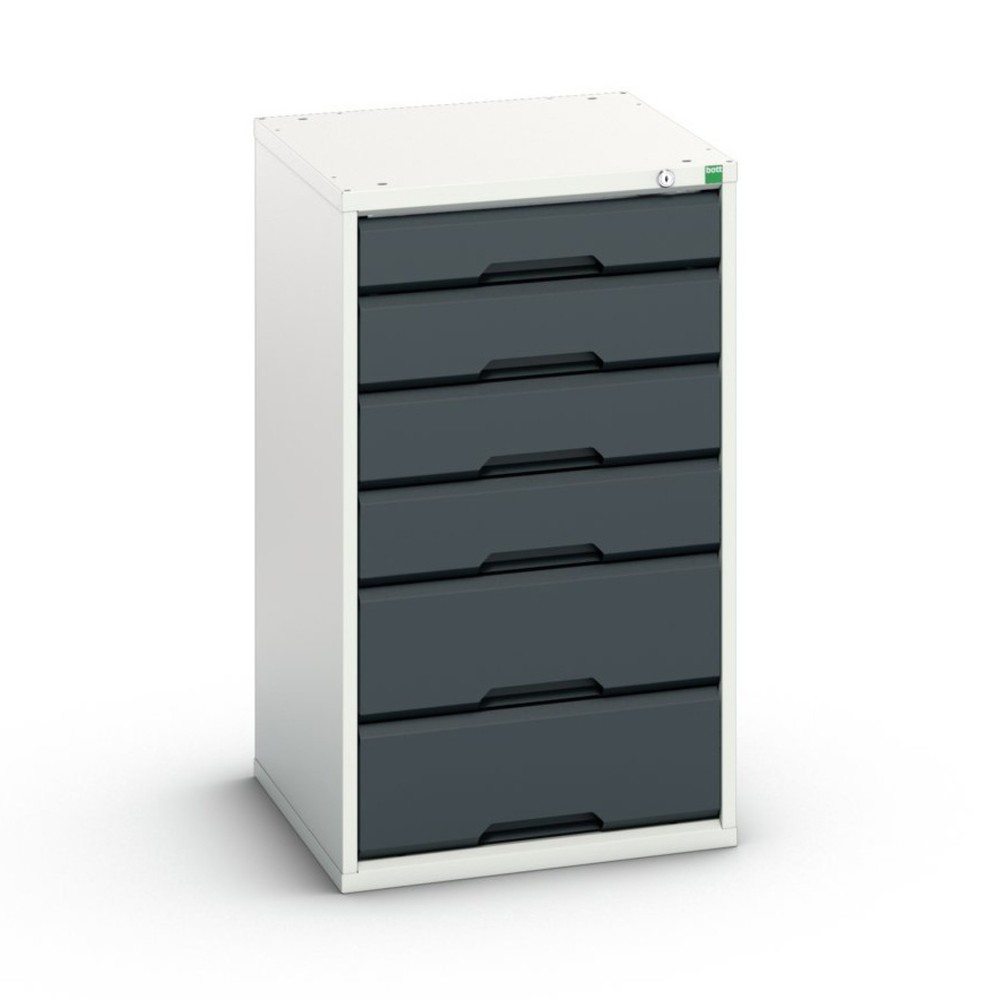 bott verso Schubladenschrank, mit 6 Schubladen, BxTxH: 525 x 550 x 900 mm