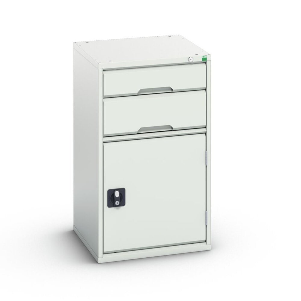 bott verso Schubladenschrank mit Flügeltür, mit 2 Schubladen und Fachboden, BxTxH: 525 x 550 x 900 mm