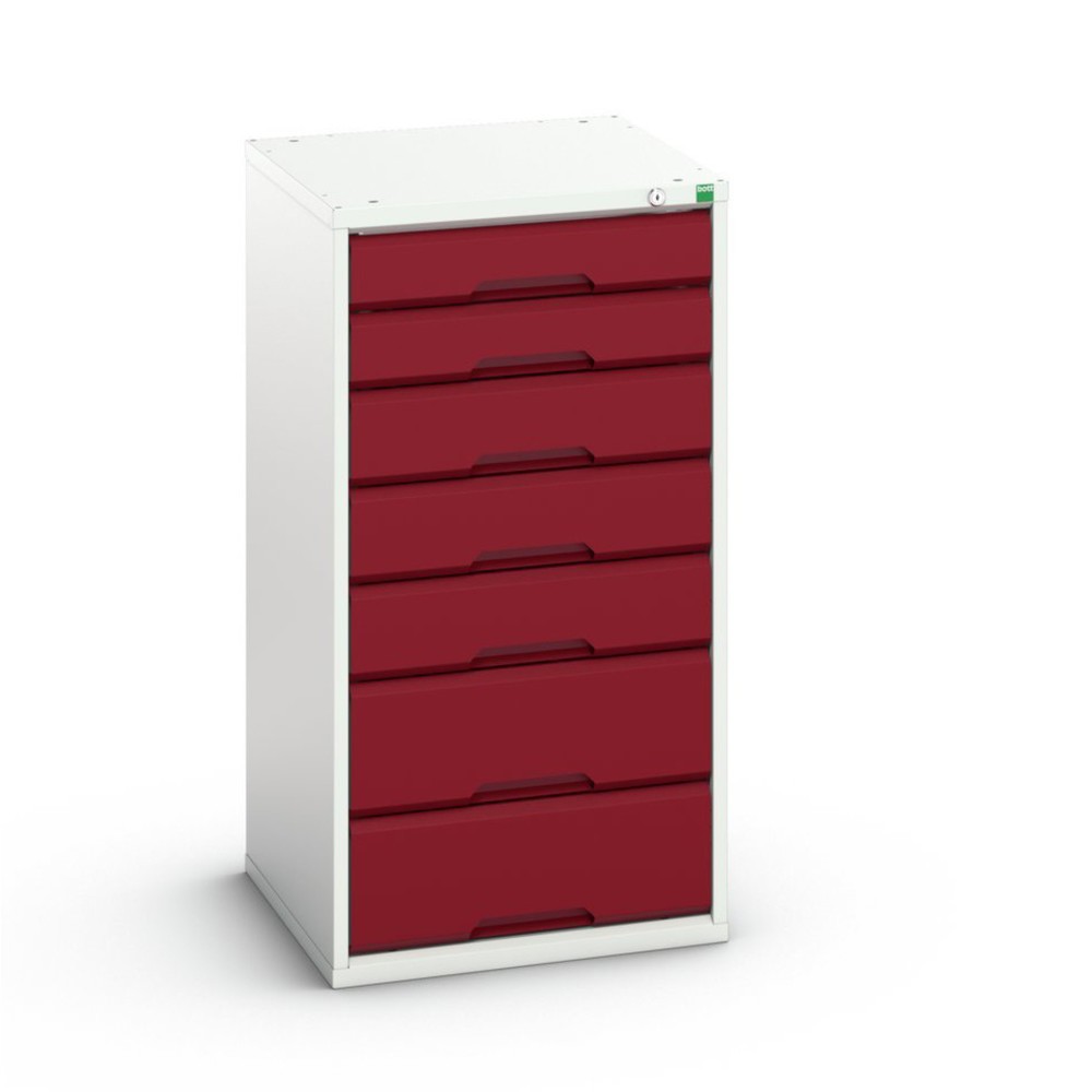bott verso Schubladenschrank, mit 7 Schubladen, BxTxH: 525 x 550 x 1000 mm
