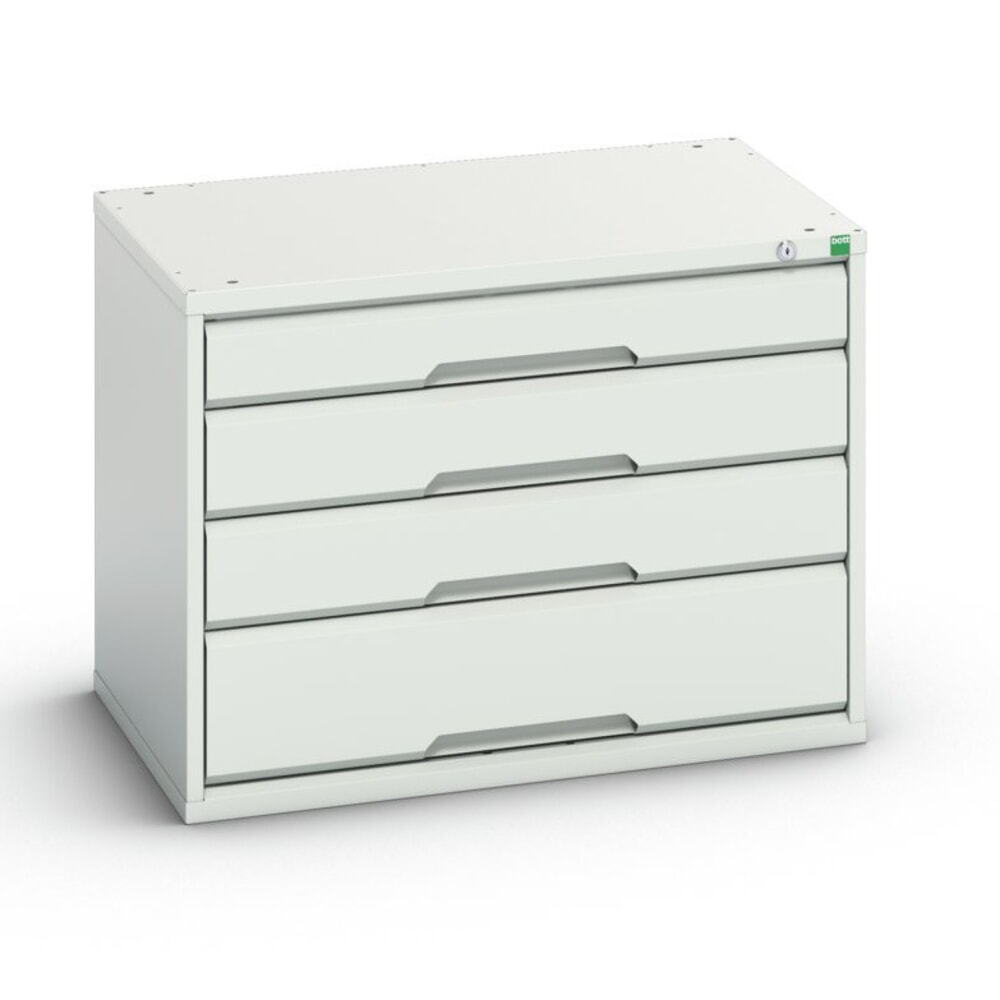 bott verso Schubladenschrank, mit 4 Schubladen, BxTxH: 800 x 550 x 600 mm