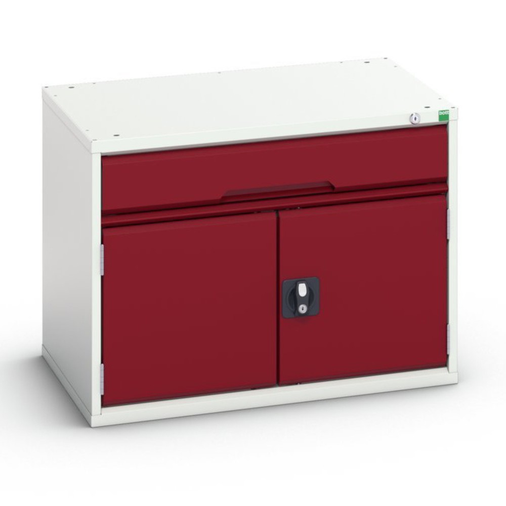 bott verso Schubladenschrank mit Flügeltür, mit 1 Schublade und Fachboden, BxTxH: 800 x 550 x 600 mm