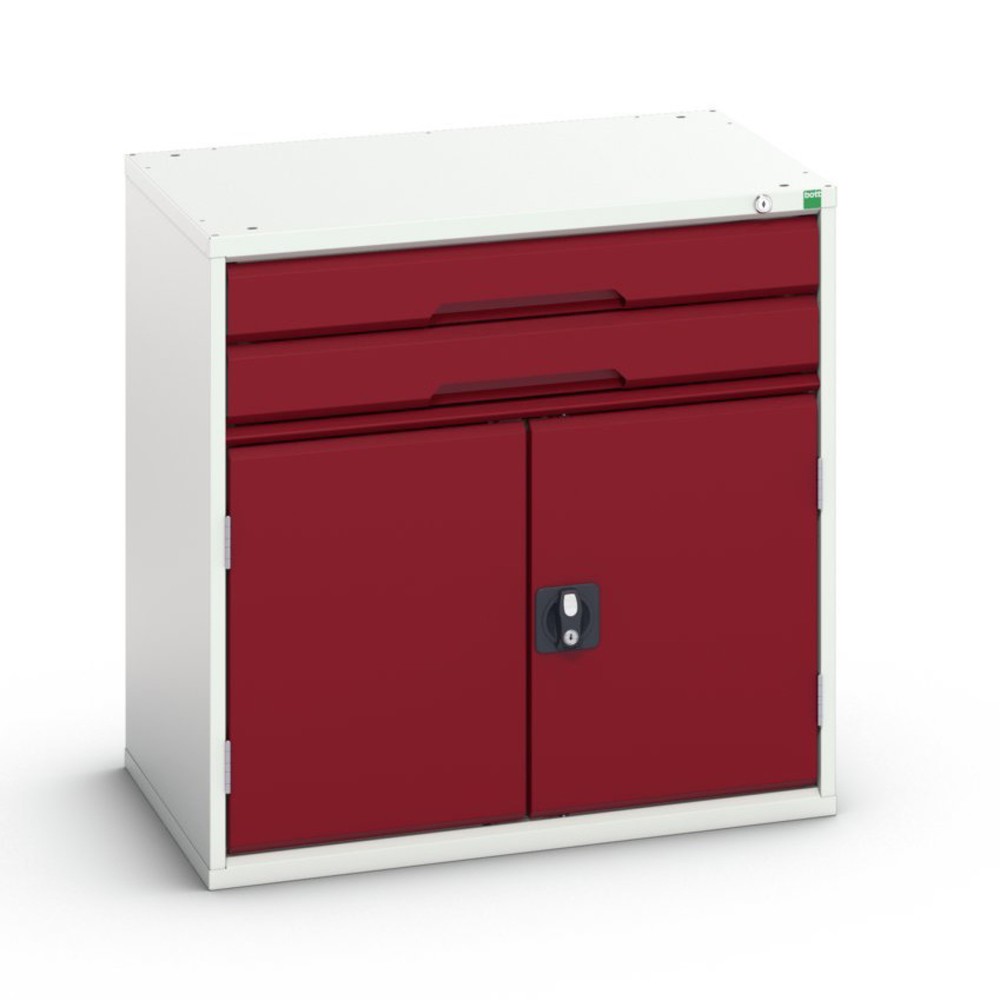 bott verso Schubladenschrank mit Flügeltür, mit 2 Schubladen und Fachboden, BxTxH: 800 x 550 x 800 mm