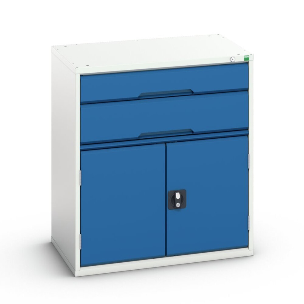 bott verso Schubladenschrank mit Flügeltür, mit 2 Schubladen und Fachboden, BxTxH: 800 x 550 x 900 mm