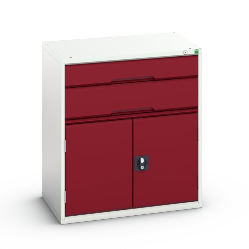 bott verso Schubladenschrank mit Flügeltür, mit 2 Schubladen und Fachboden, BxTxH: 800 x 550 x 900 mm