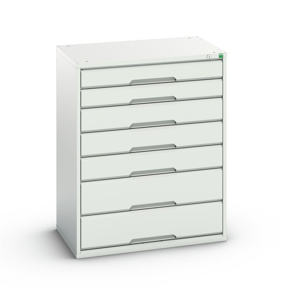 bott verso Schubladenschrank, mit 7 Schubladen, BxTxH: 800 x 550 x 1000 mm