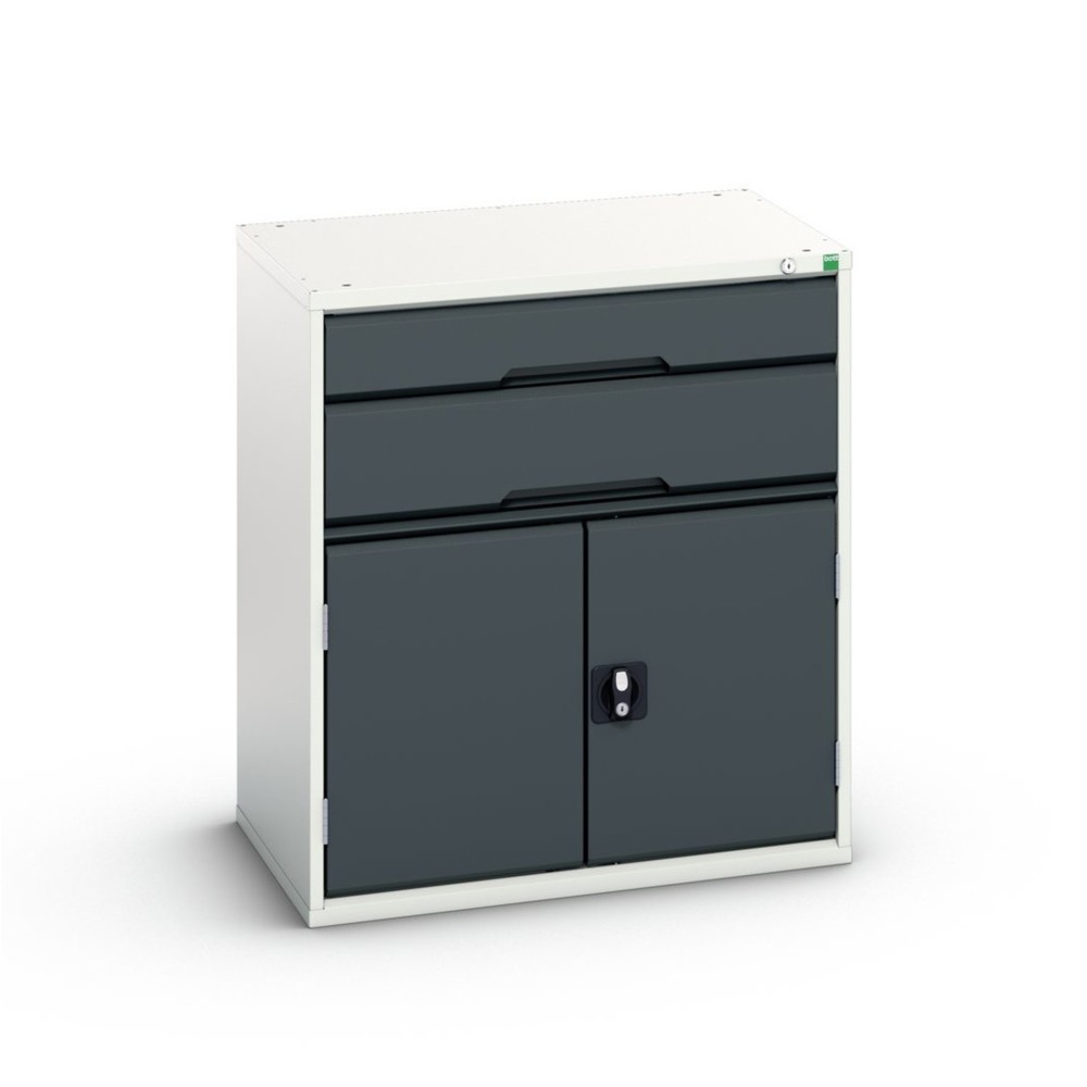 bott verso Schubladenschrank mit Flügeltür, mit 2 Schubladen und Fachboden, BxTxH: 800 x 550 x 900 mm