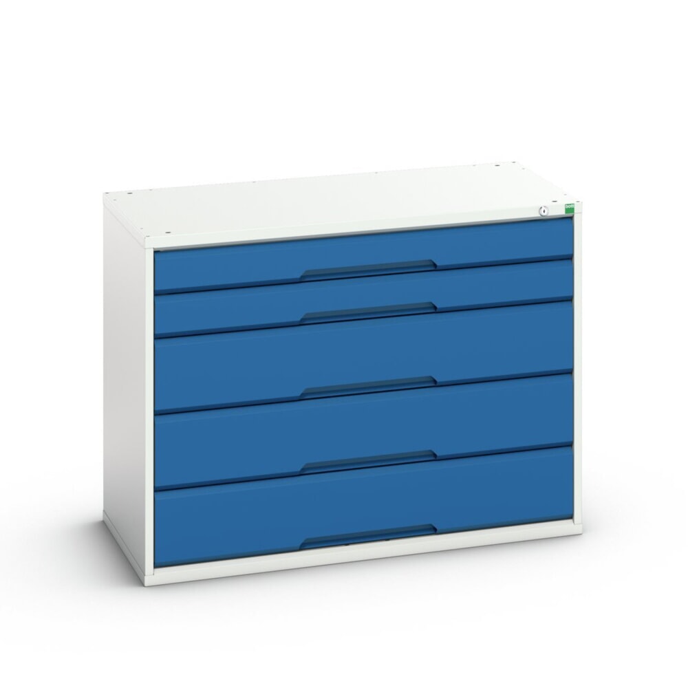 bott verso Schubladenschrank, mit 5 Schubladen, BxTxH: 1050 x 550 x 800 mm