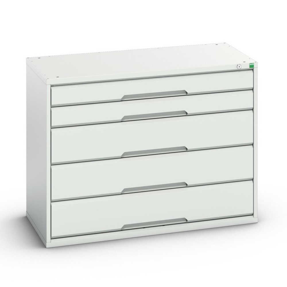 bott verso Schubladenschrank, mit 5 Schubladen, BxTxH: 1050 x 550 x 800 mm