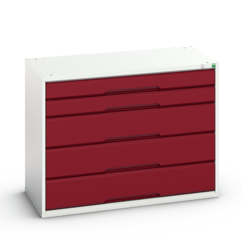 bott verso Schubladenschrank, mit 5 Schubladen, BxTxH: 1050 x 550 x 800 mm