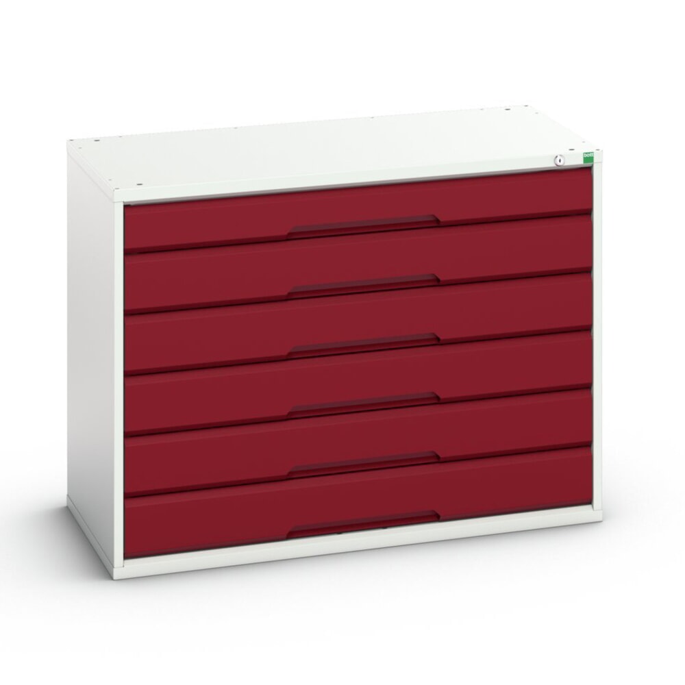 bott verso Schubladenschrank, mit 6 Schubladen, BxTxH: 1050 x 550 x 800 mm