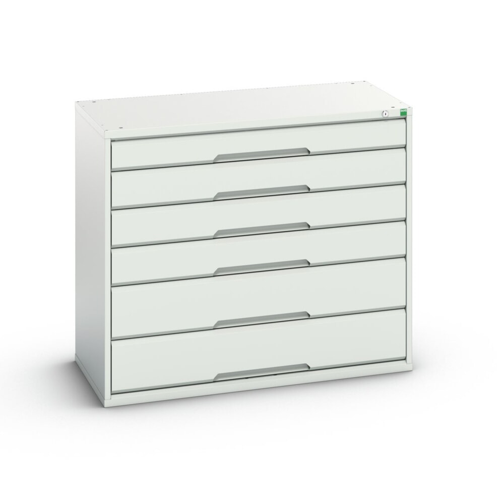 bott verso Schubladenschrank, mit 6 Schubladen, BxTxH: 1050 x 550 x 900 mm