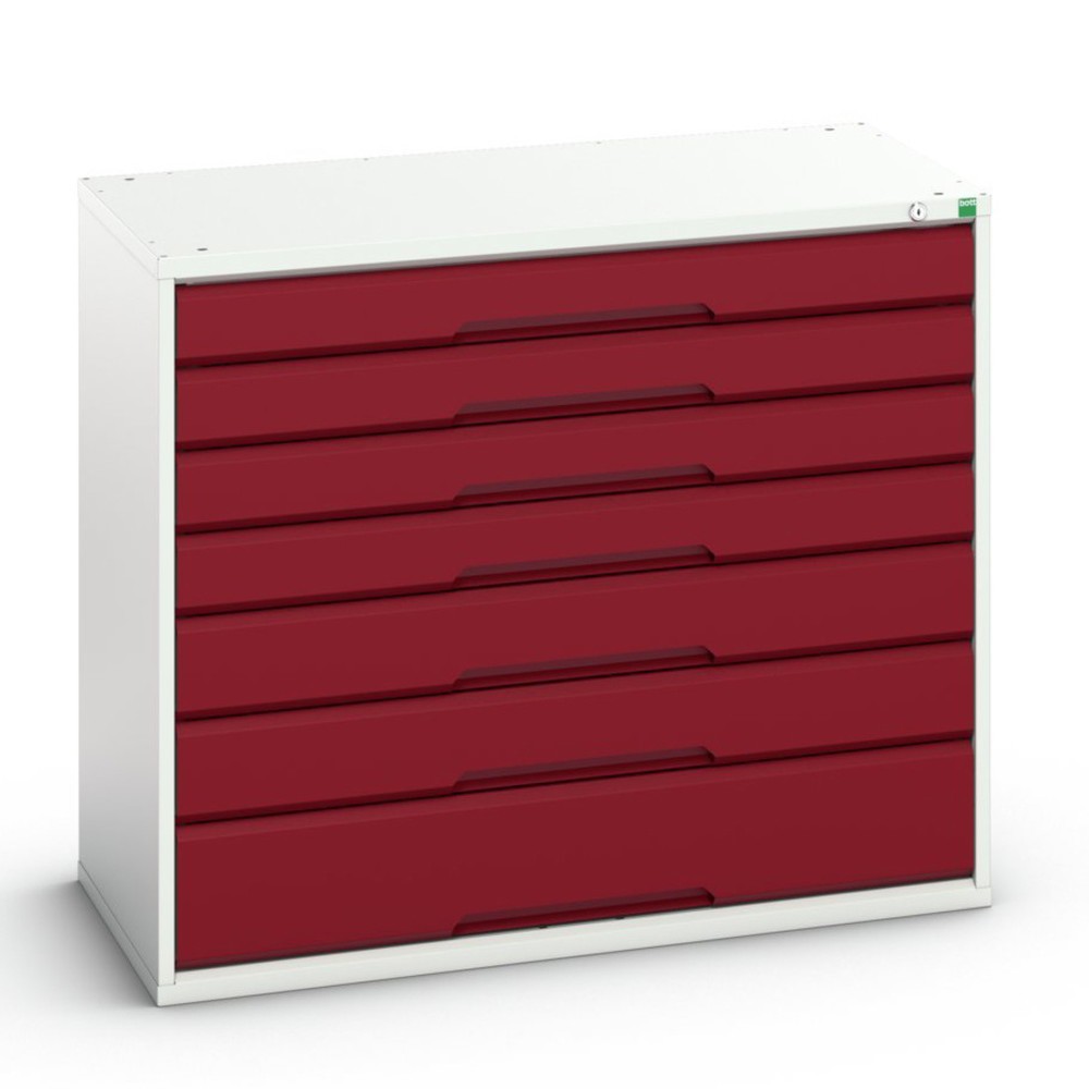 bott verso Schubladenschrank, mit 7 Schubladen, BxTxH: 1050 x 550 x 900 mm