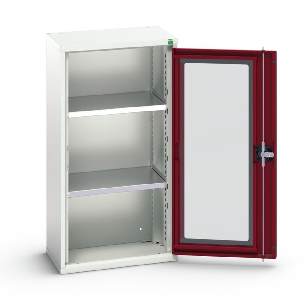 bott verso Beistellschrank mit Sichtfenster, mit 2 Fachböden, BxTxH: 525 x 350 x 1000 mm