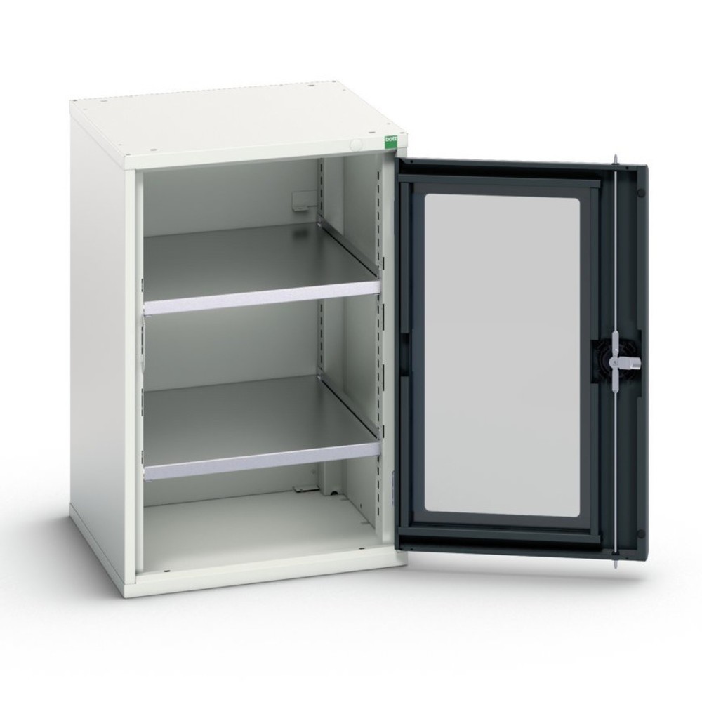 bott verso Beistellschrank mit Sichtfenster, mit 2 Fachböden, BxTxH: 525 x 550 x 800 mm