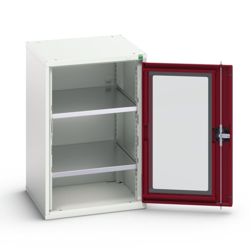 bott verso Beistellschrank mit Sichtfenster, mit 2 Fachböden, BxTxH: 525 x 550 x 800 mm