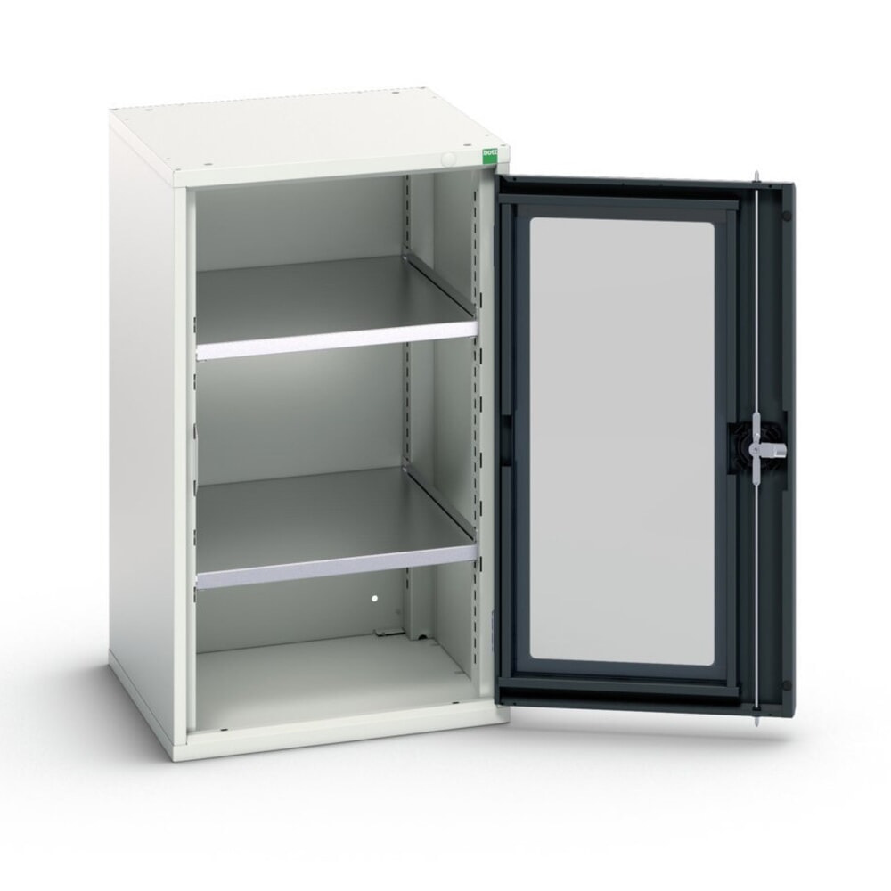 bott verso Beistellschrank mit Sichtfenster, mit 2 Fachböden, BxTxH: 525 x 550 x 900 mm