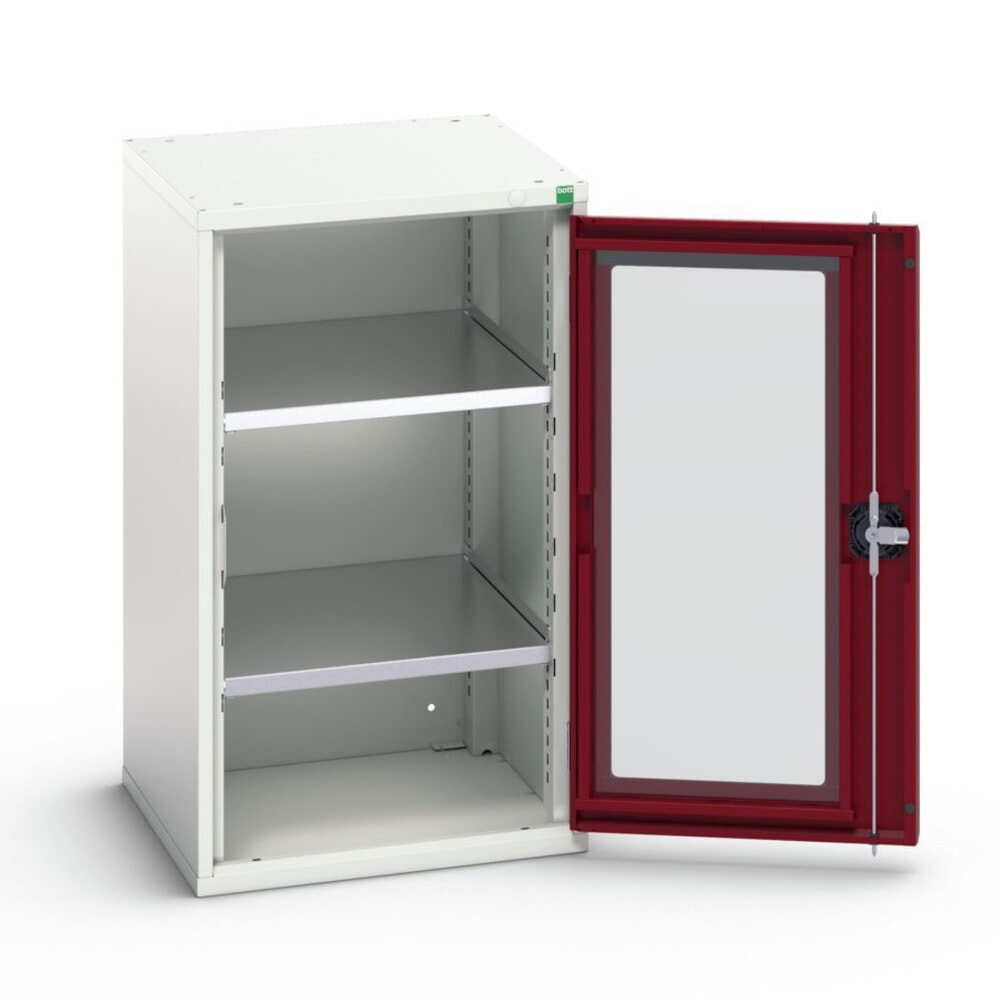 bott verso Beistellschrank mit Sichtfenster, mit 2 Fachböden, BxTxH: 525 x 550 x 900 mm