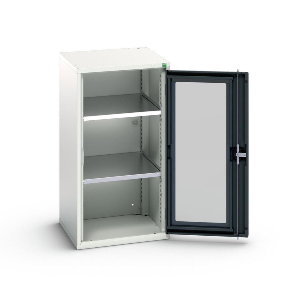 bott verso Beistellschrank mit Sichtfenster, mit 2 Fachböden, BxTxH: 525 x 550 x 1000 mm