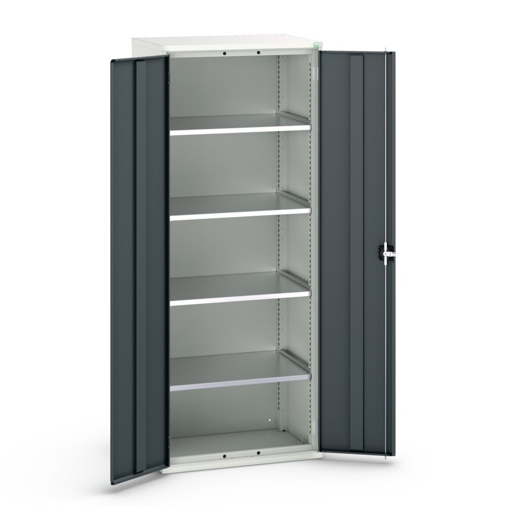 bott verso Flügeltürschrank, mit 4 Fachböden, BxTxH: 800 x 550 x 2000 mm
