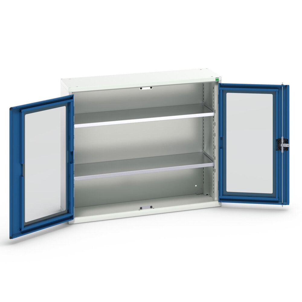 bott verso Beistellschrank mit Sichtfenster, mit 2 Fachböden, BxTxH: 1050 x 350 x 900 mm