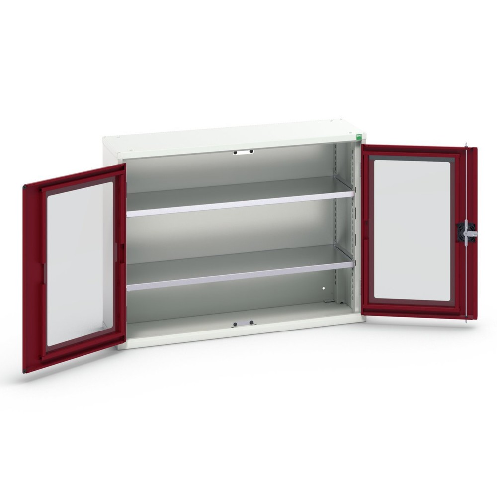 bott verso Beistellschrank mit Sichtfenster, mit 2 Fachböden, BxTxH: 1050 x 350 x 800 mm
