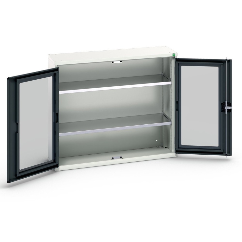 bott verso Beistellschrank mit Sichtfenster, mit 2 Fachböden, BxTxH: 1050 x 350 x 900 mm
