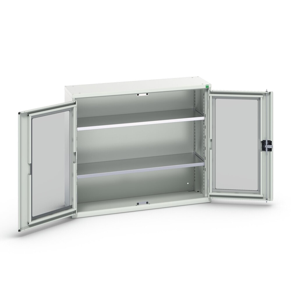 bott verso Beistellschrank mit Sichtfenster, mit 2 Fachböden, BxTxH: 1050 x 350 x 900 mm