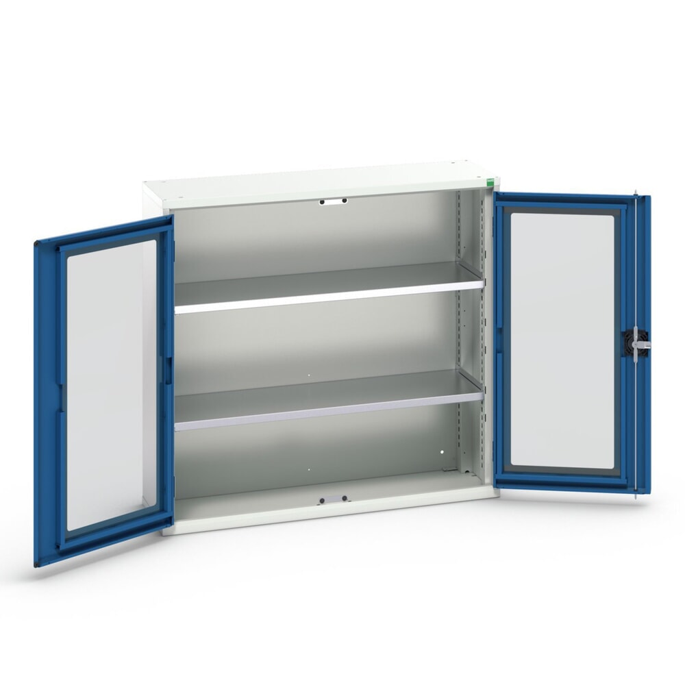 bott verso Beistellschrank mit Sichtfenster, mit 2 Fachböden, BxTxH: 1050 x 350 x 1000 mm