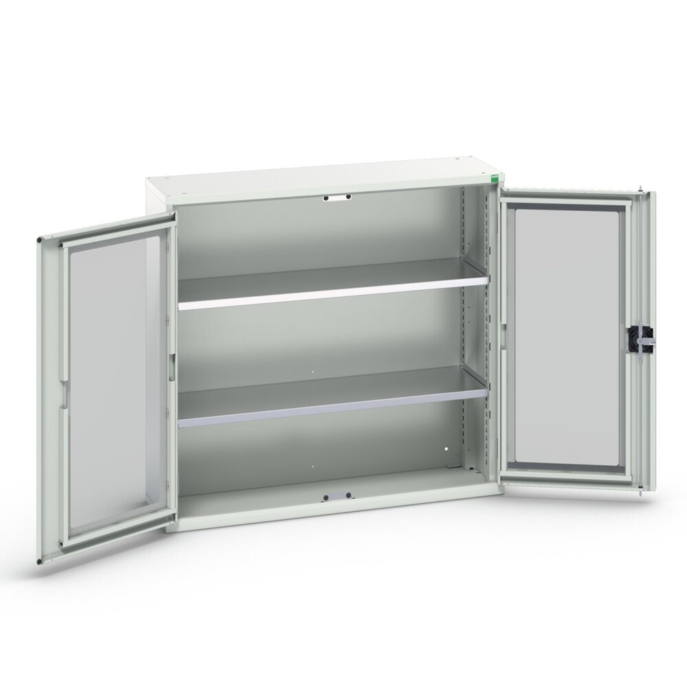 bott verso Beistellschrank mit Sichtfenster, mit 2 Fachböden, BxTxH: 1050 x 350 x 1000 mm
