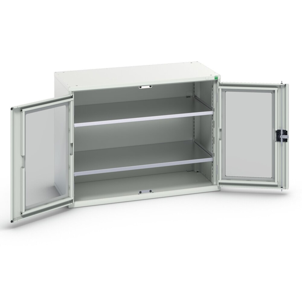 bott verso Beistellschrank mit Sichtfenster, mit 2 Fachböden, BxTxH: 1050 x 550 x 800 mm