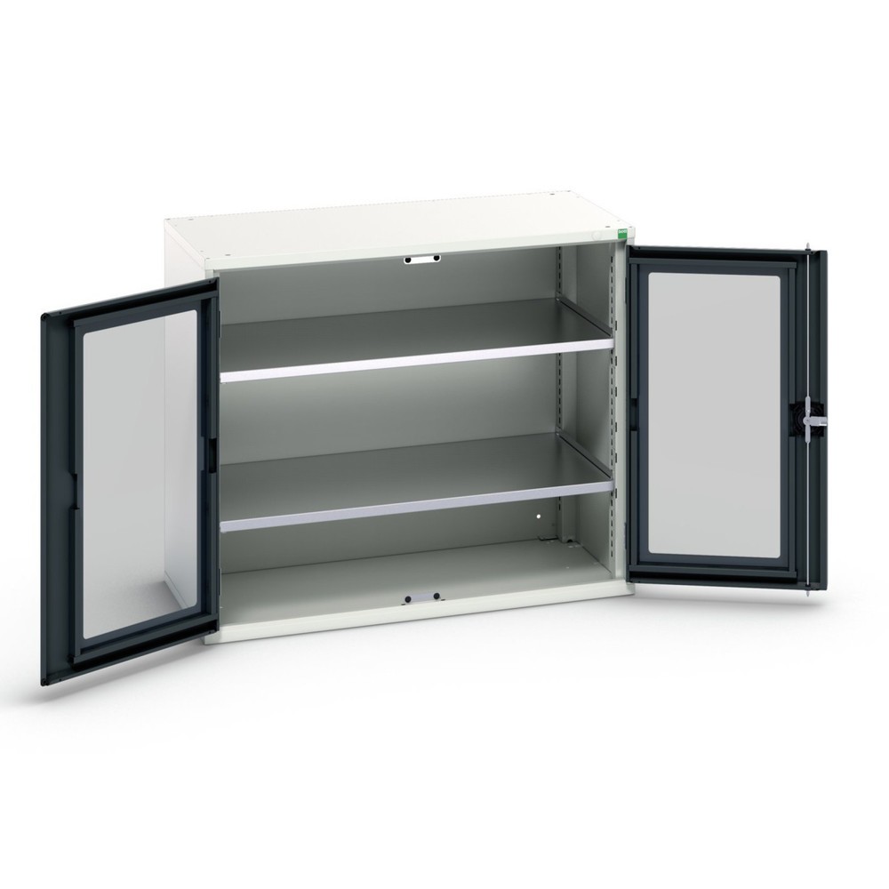 bott verso Beistellschrank mit Sichtfenster, mit 2 Fachböden, BxTxH: 1050 x 550 x 900 mm