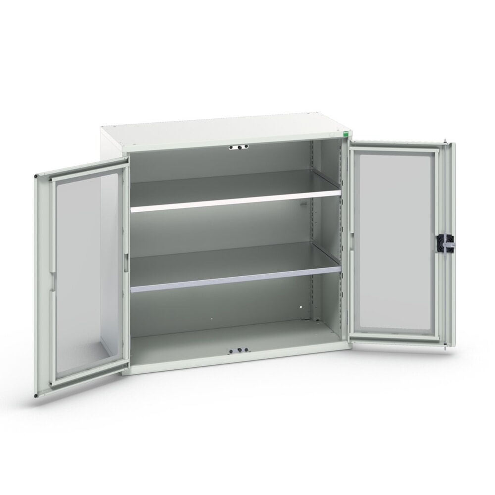 bott verso Beistellschrank mit Sichtfenster, mit 2 Fachböden, BxTxH: 1050 x 550 x 1000 mm