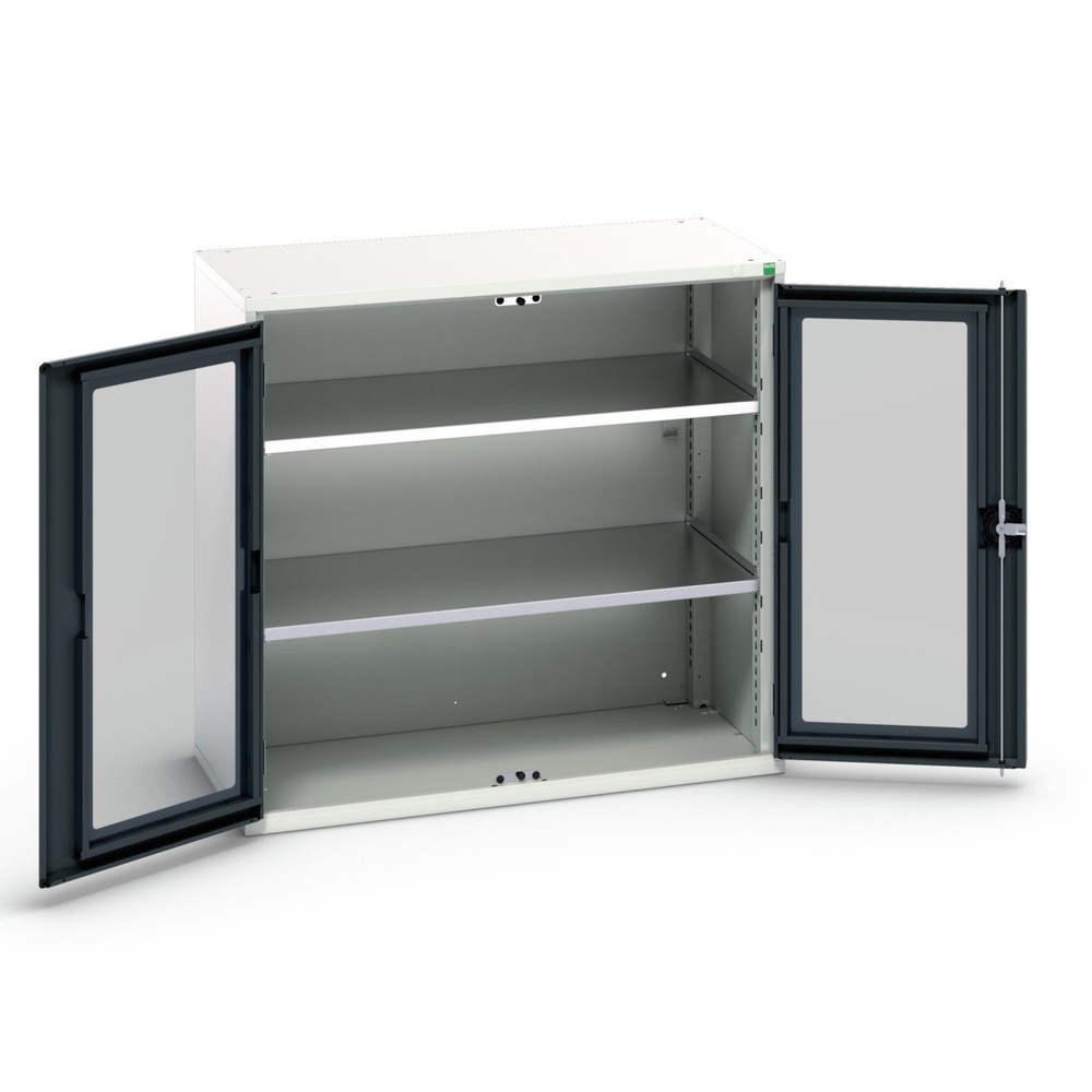 bott verso Beistellschrank mit Sichtfenster, mit 2 Fachböden, BxTxH: 1050 x 550 x 1000 mm