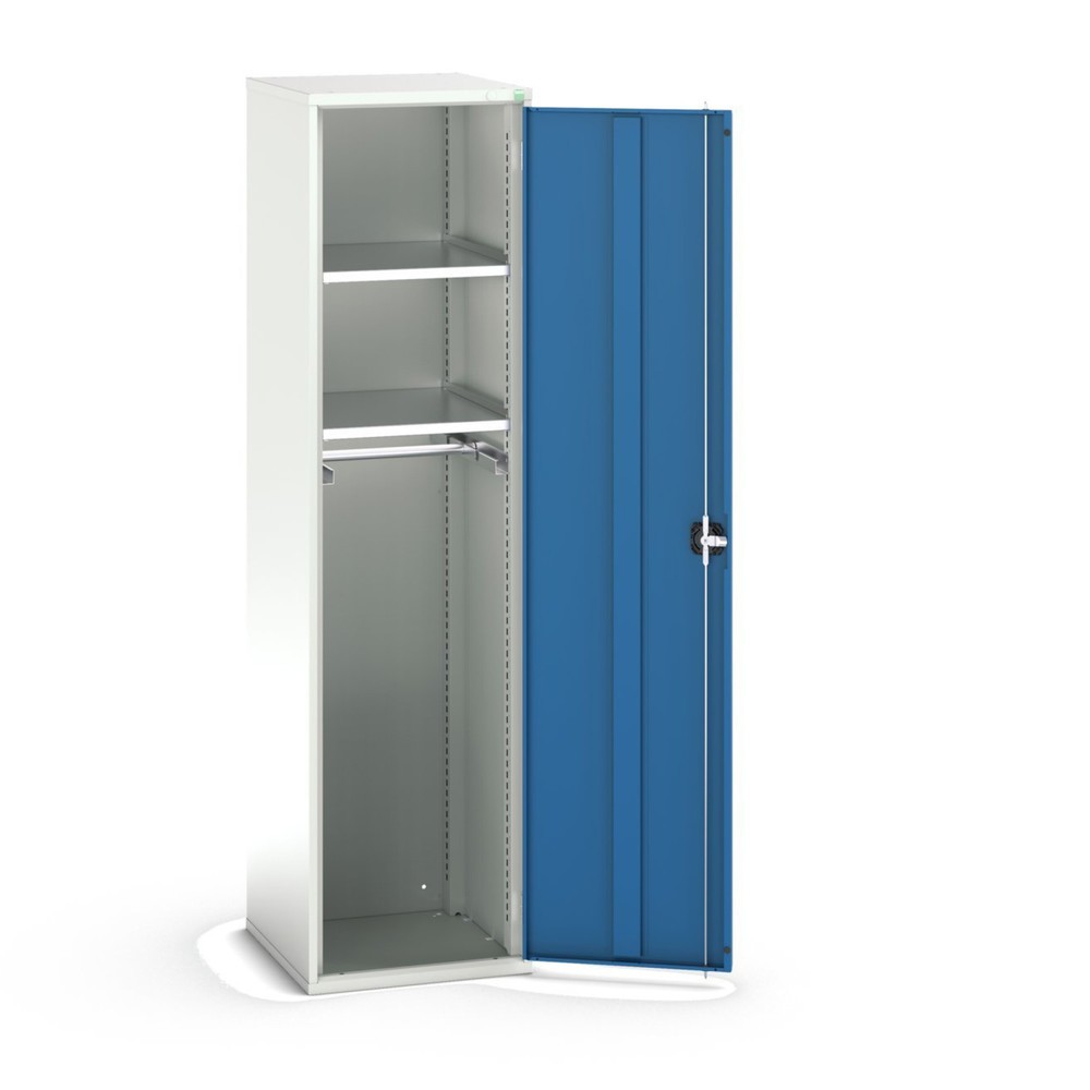 bott verso Garderobenschrank, mit 2 Fachböden und 1 Kleiderstange, BxTxH: 525 x 550 x 2000 mm