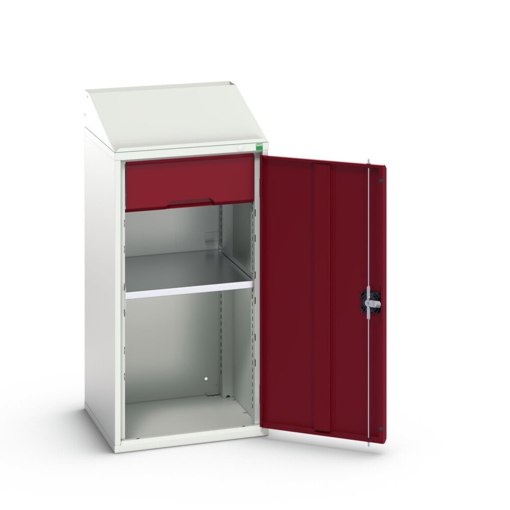bott verso Pultschrank, mit 1 Fachboden und 1 Schublade, BxTxH: 525 x 550 x 1130 mm