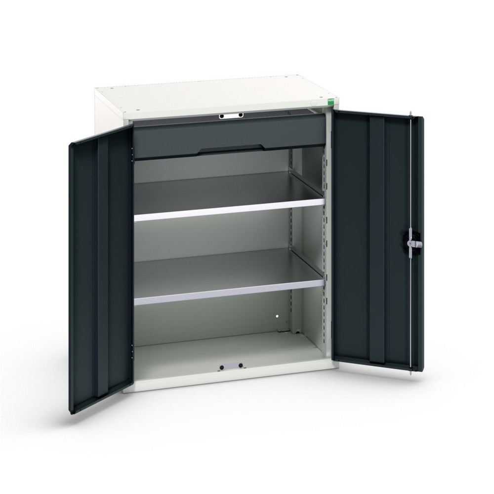 bott verso Beistellschrank mit Schubladen, mit 2 Fachböden und 1 Schublade, BxTxH: 800 x 550 x 1000 mm